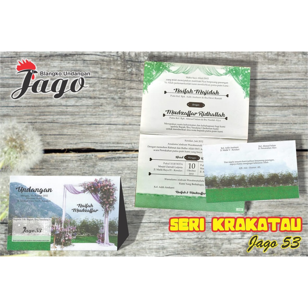 Blangko Undangan Jago 53 (Free File Setting Corel)