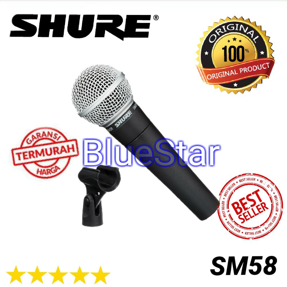 Microphone mic kabel shure SM 58 ( ORIGINAL )  Limit
