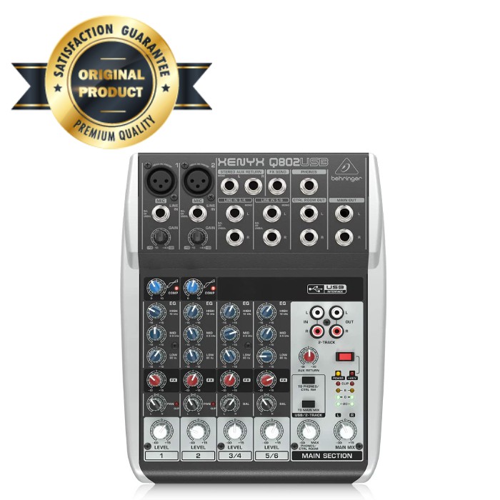 Mixer behringer XENYX Q802USB Q 802 USB XENYX Q-802USB Original