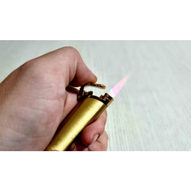 Korek api bara Las Gas Unik slim full stainlise