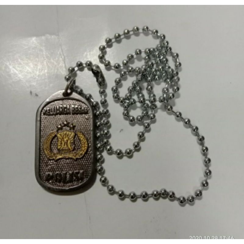kalung logo DENSUS 88, kalung rantai DENSUS 88, kalung densus