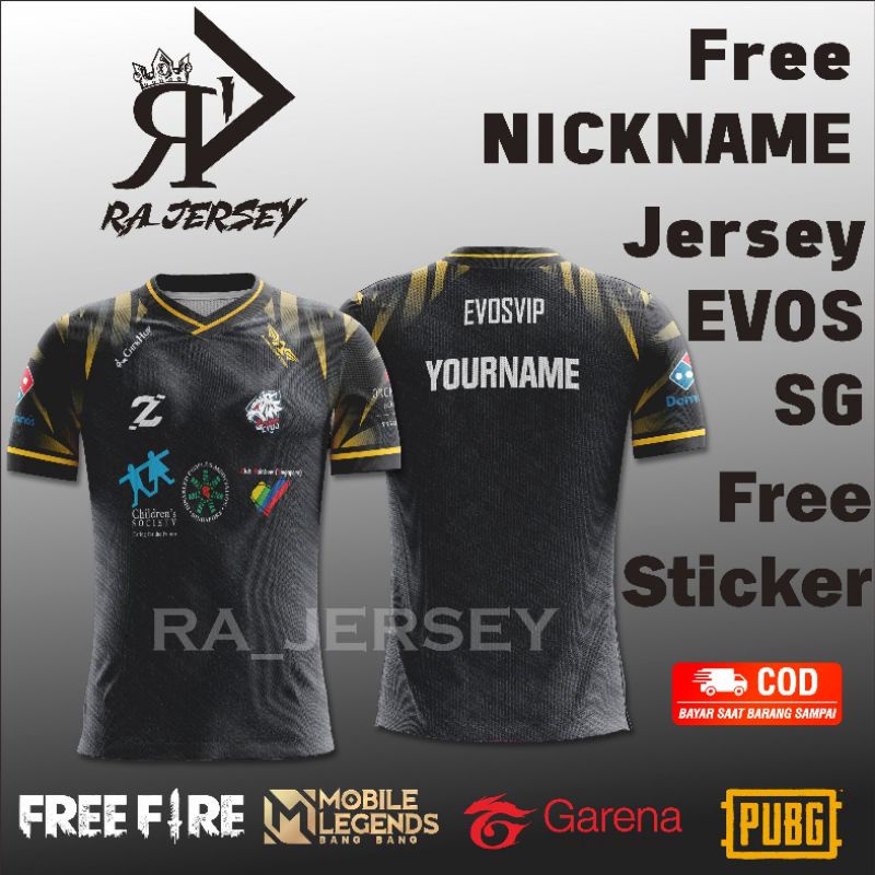 Jersey EVOS SG Free Nickname