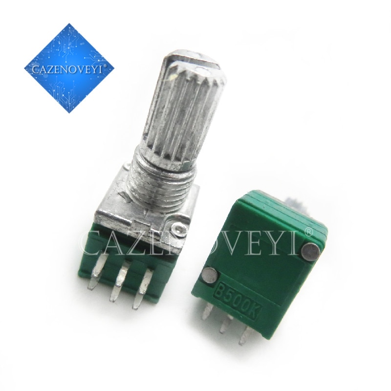 5pcs/lot RK097G 5K 10K 20K 50K 100K 500K B5K with a switch audio 6pin shaft 15mm amplifier sealing potentiometer In Stock