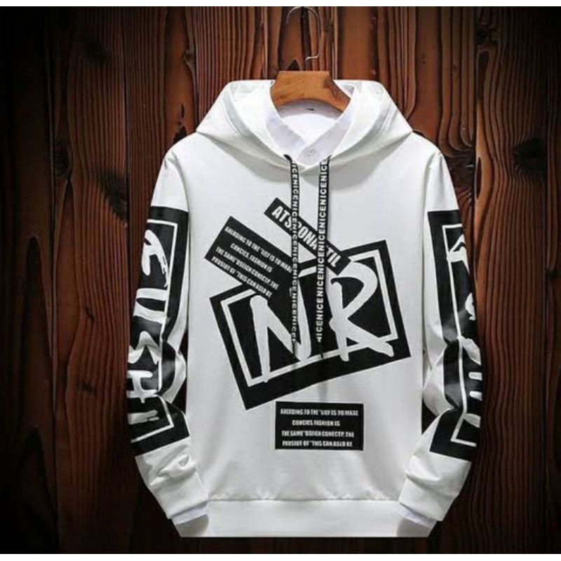 JAKET PRIA Trend Line NR HOODIE Laki-Laki Cowok