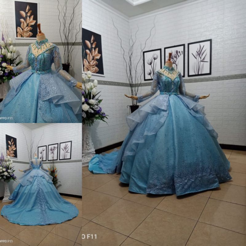 GAUN PENGANTIN BARBIE MURAH | GAUN PENGANTIN MUSLIM | BAJU PENGANTIN MODERN | BUSANA PENGANTIN