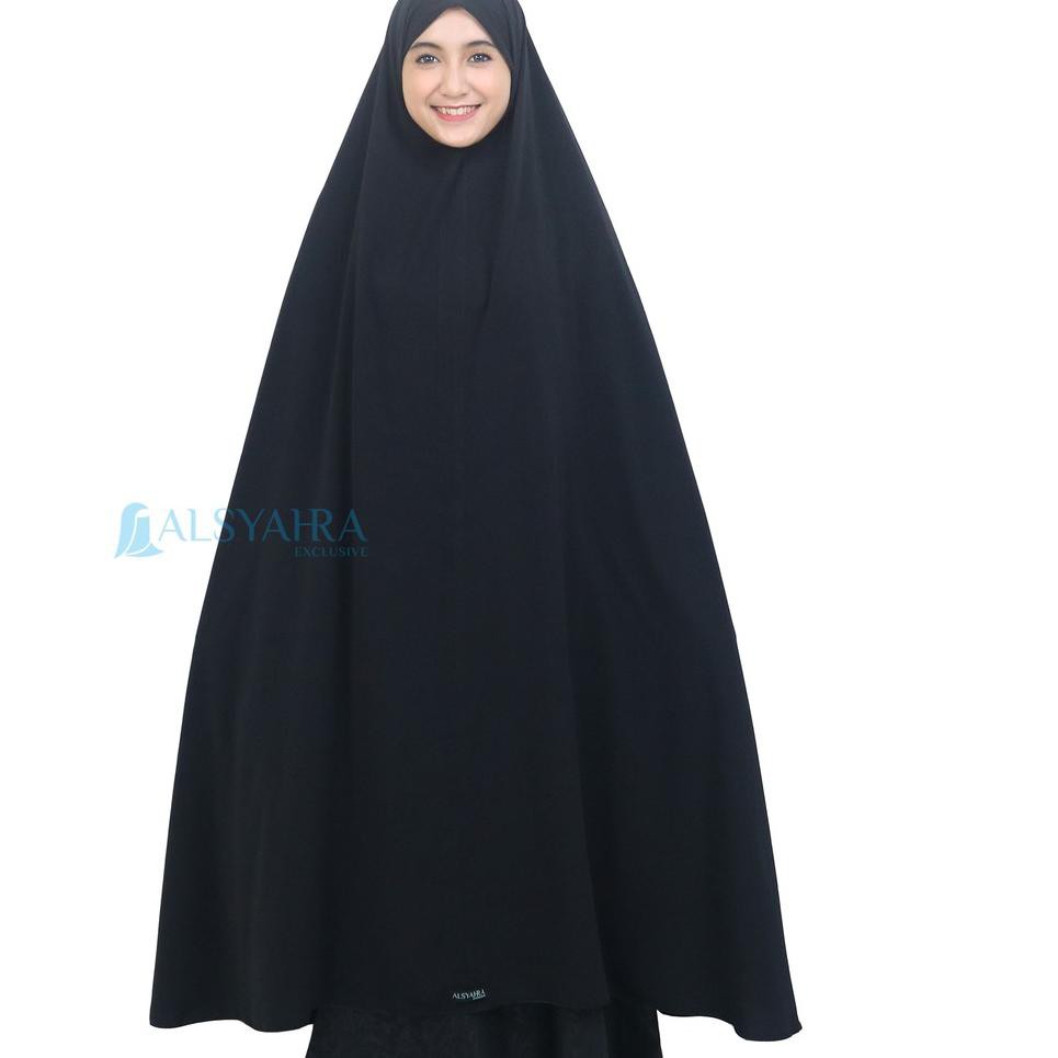 [Terlaris Today] Alsyahra Exclusive Set Khimar Syari Haramain Niqab Bandana Non Pet Wolfis Premium