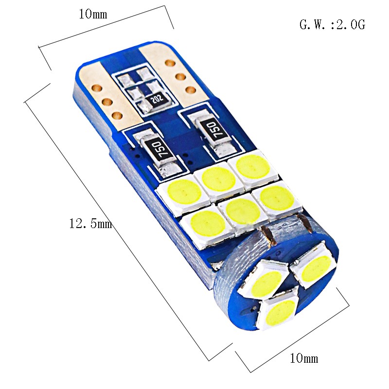 Lampu Baca LED 15 Kristal 3030 T10