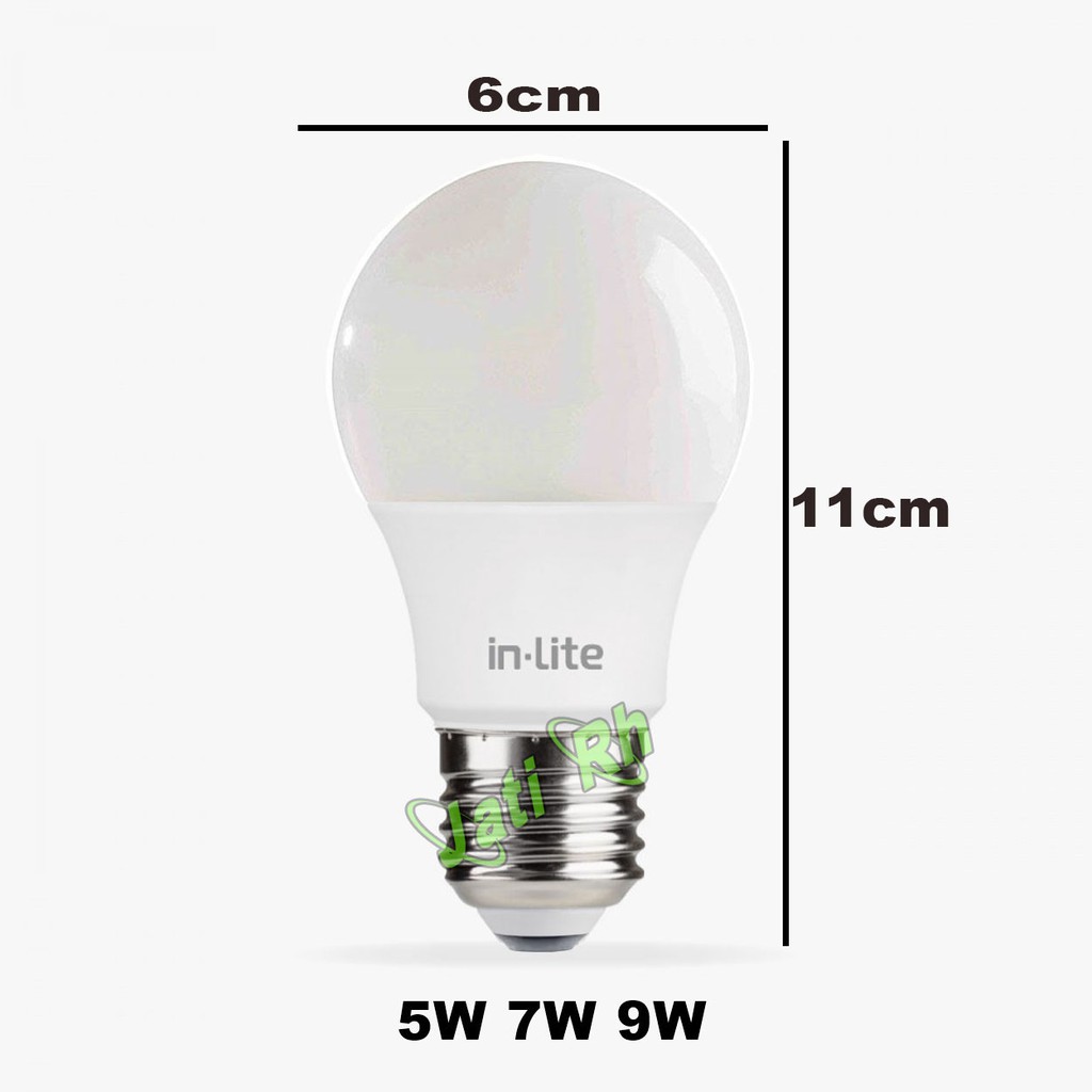 IN-LITE LAMPU LED PAKET (BELI 3 GRATIS 1)  3W 5W 7W 9W 12W 15W PUTIH, INLITE KUNING