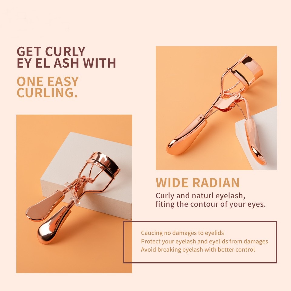 Penjepit Bulu Mata Eyelash Curler ROSEGOLD Alat Kecantikan Pelentik Bulu Mata ELEGAN F676