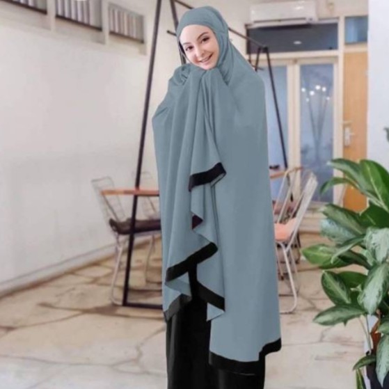 MUKENA JUMBO RAYON PREMIUM / MUKENA DEWASA RAYON POLOS SALWA / MUKENA JUMBO RAYA POLOS / MUKENA BALI RAYA