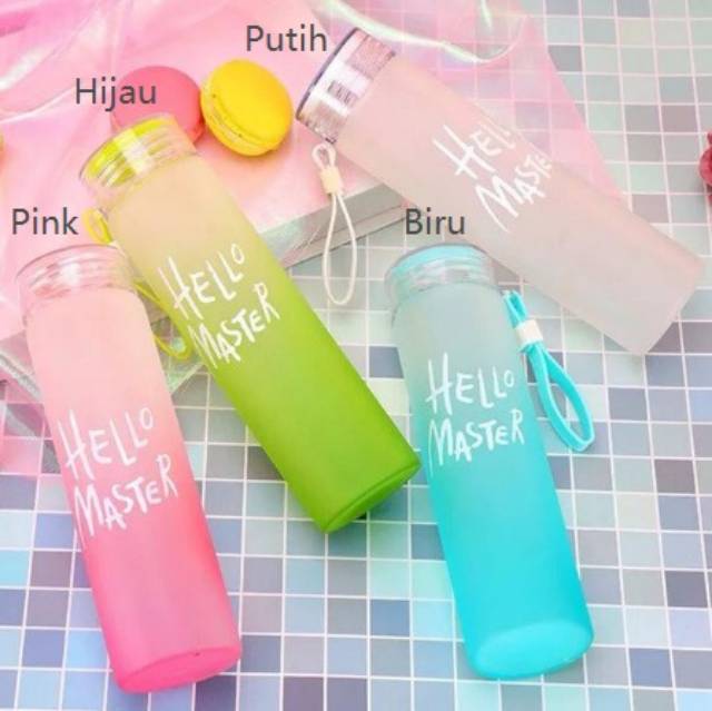 Gelas Minum Botol Minum Warna Motif Panda Boneka Kelinci Unik Lucu