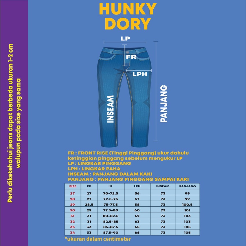 GOJINIEJEANS - Highwaist 90's Hunky Dory - 4584 - HUNKY DORY