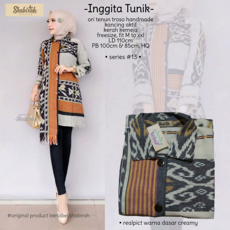 tunik tenun / baju tenun wanita / baju etnik