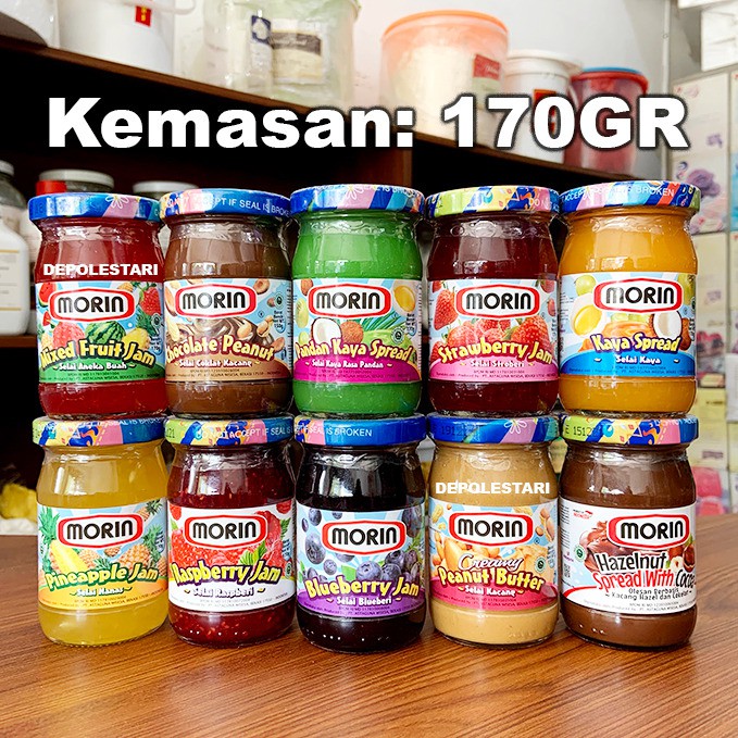 

MORIN Jam (Selai) Pandan Kaya Spread 170gr