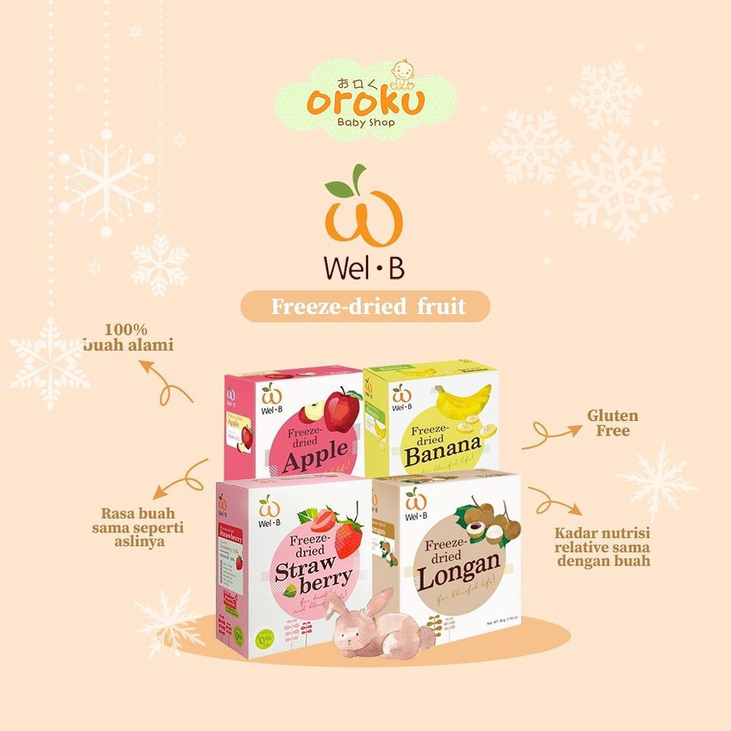 WEL B FREEZE DRIED / YOGURT KERING ANAK