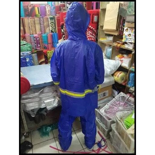 JAS HUJAN JAKET CELANA REFLEKTA ELEPHANT BRAND DEWASA ( BIRU SAJA )