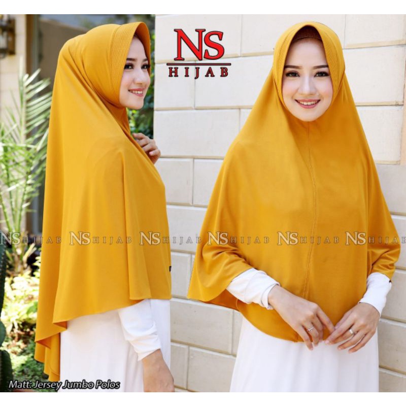 Jilbab Hijab Kerudung instan jumbo jersey premium by NsHijab