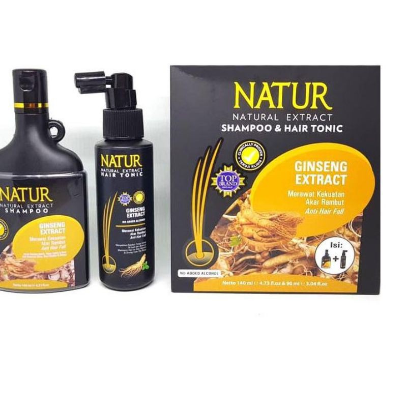 Natur 2IN1 Shampoo &amp; Hair Tonic ( Shampoo 140ml + Hair Tonic 90ml)