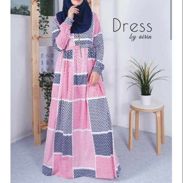 Luna navy dots S Dress by airin