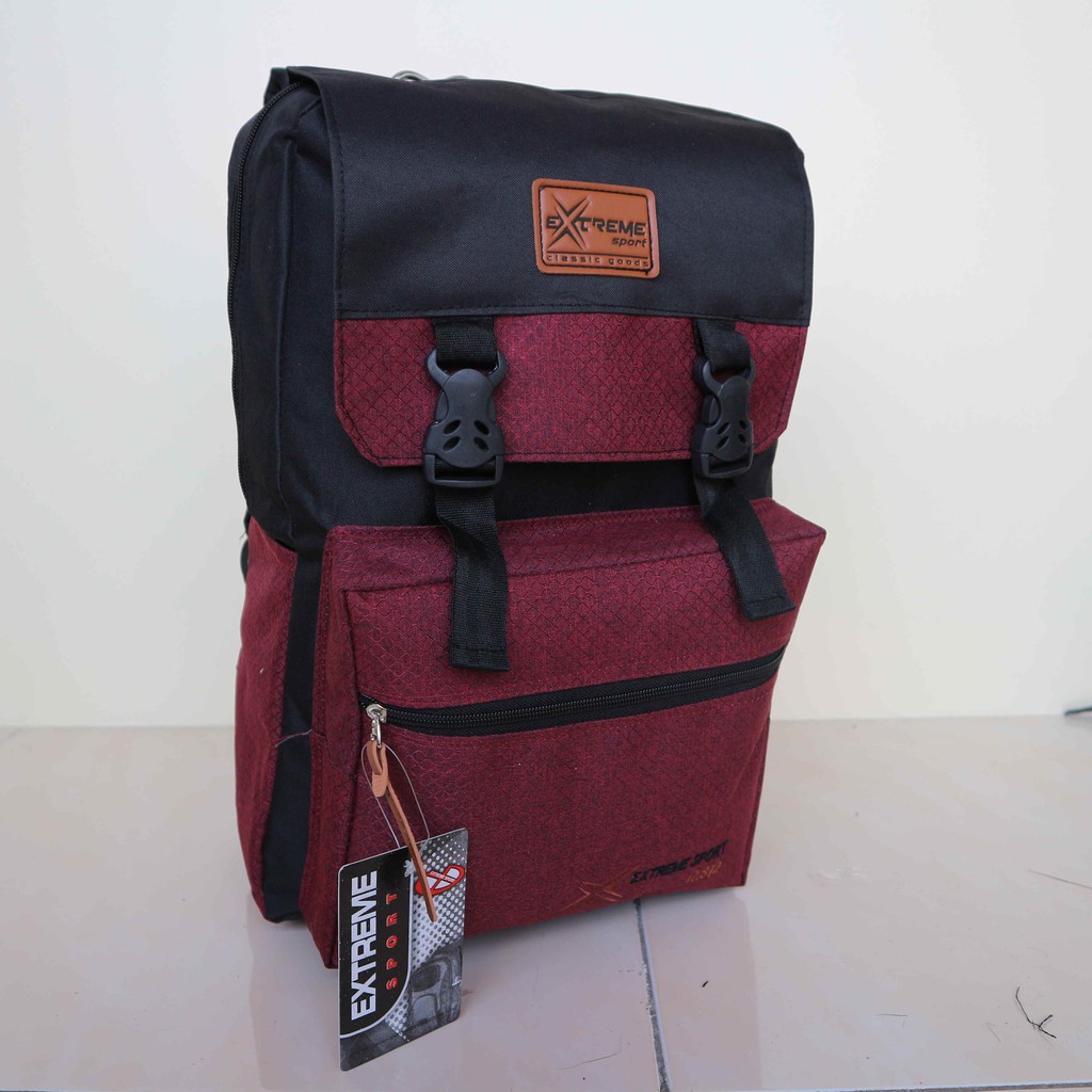 BELI 1 GRATIS 1 - TAS RANSEL EXTREME SAGA BACKPACK DISTRO KEKINIAN SLOT LAPTOP FREE RAINCOVER