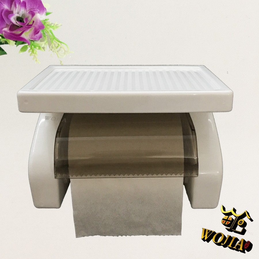 Tempat Tisu Toilet Plastik Tissue Gulung Roll Handphone HP Holder