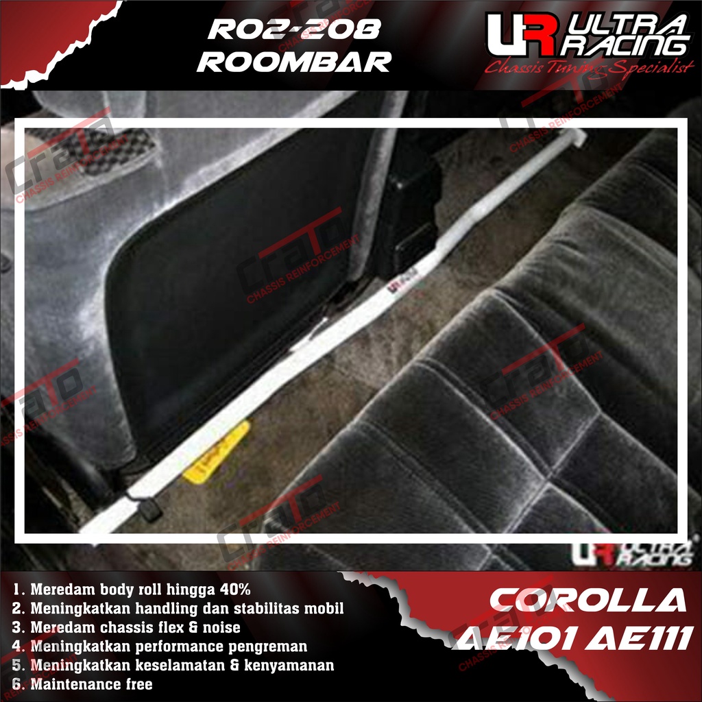 Aksesoris Stabiliser ULTRA RACING Safety Bar - Roombar 2 points - Toyota Corolla AE101 AE111 Great C