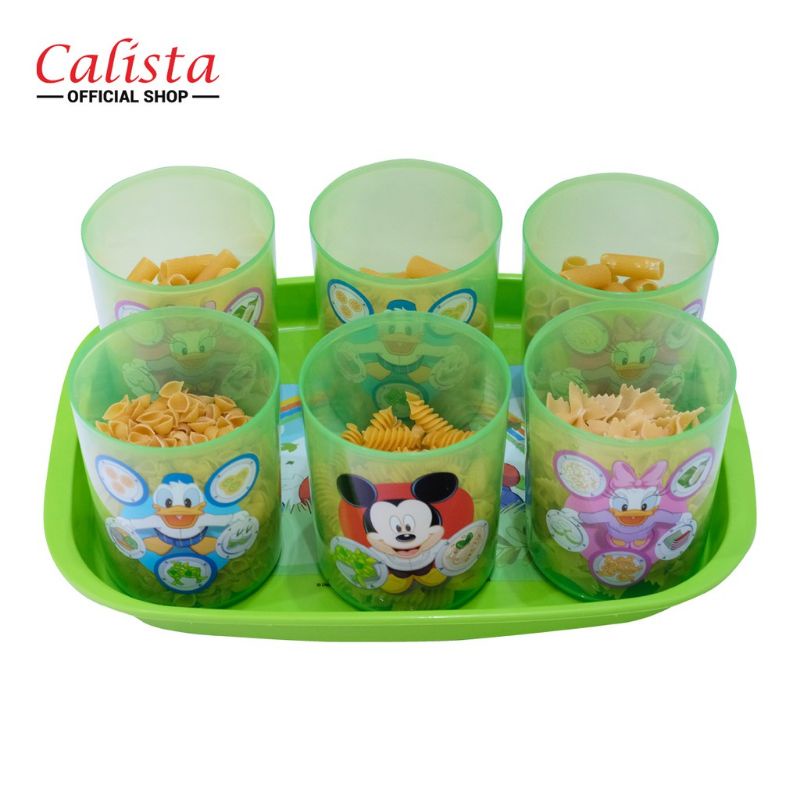 Toples Set Calista NATO / Toples Kue Lebaran isi 6 + Nampan BPA FREE