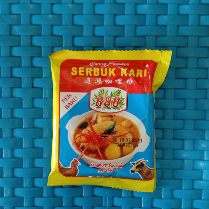

Serbuk kari ayam dan daging 888 Malaysia