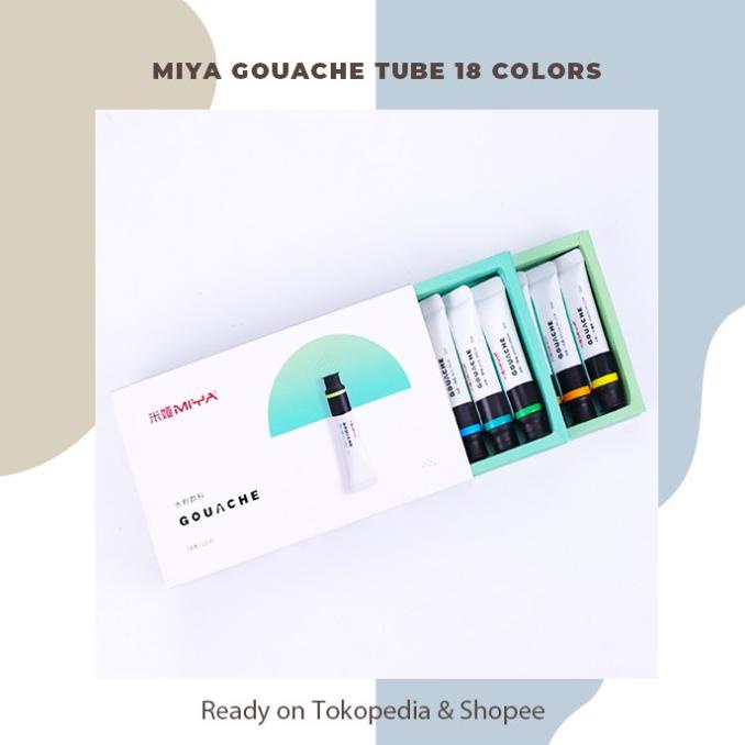 

[COD] Miya gouache tube 18 colors FREE ONGKIR Kode 690