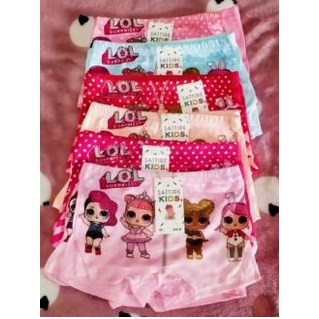 Boxer anak perempuan  Xinnian | Satire  (Import,Size M L XL XXL, Paket Hemat 6 Pcs)