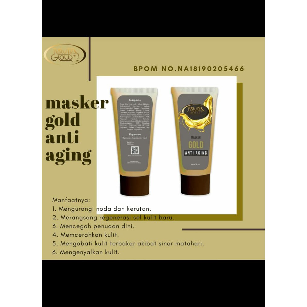 Masker Gold Anti Aging Dj glow