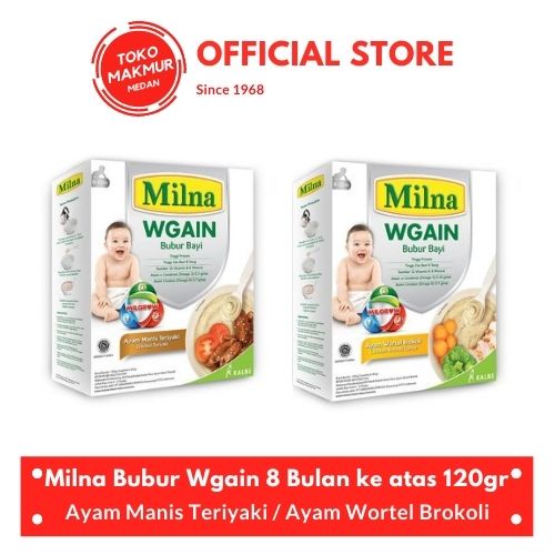 MILNA BUBUR WGAIN 8 BULAN KE ATAS 120GR