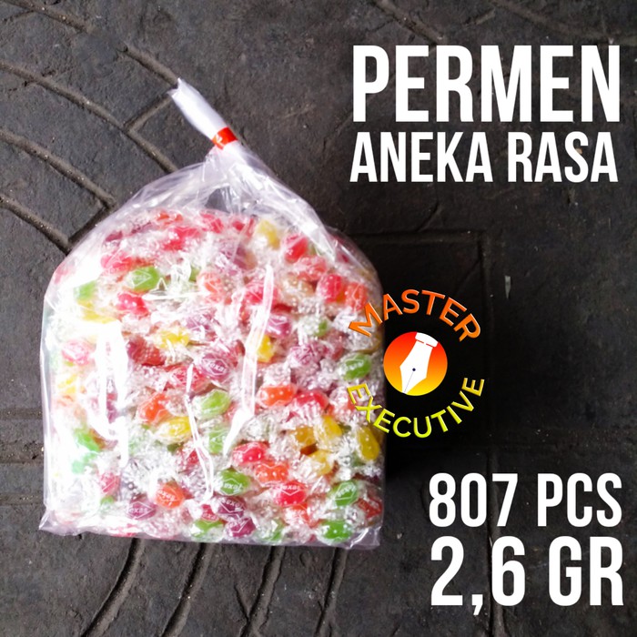 [Pak - 807 pcs] Texas Permen Aneka Rasa / Texass Candy 807 pcs - 2.6 gr / Bank Kantor