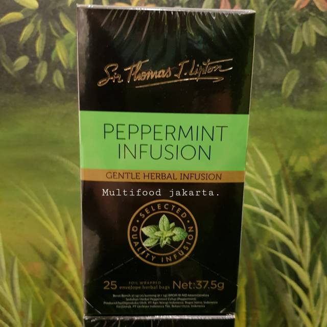 

Lipton peppermint infusion tea