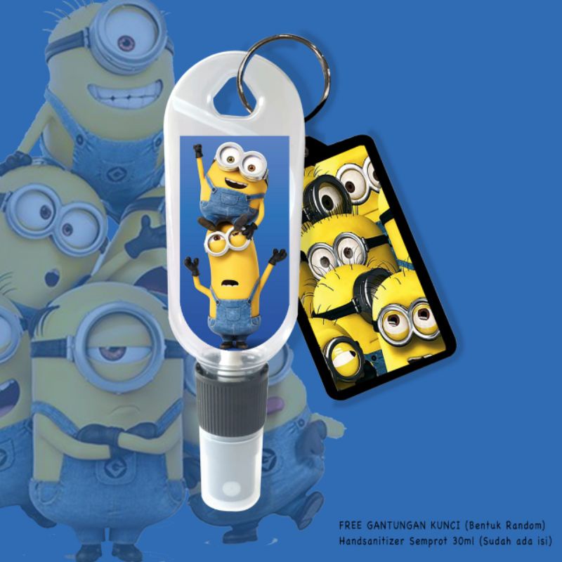 HAND SANITIZER MINION/FREE ISI 3OML+GANTUNGAN