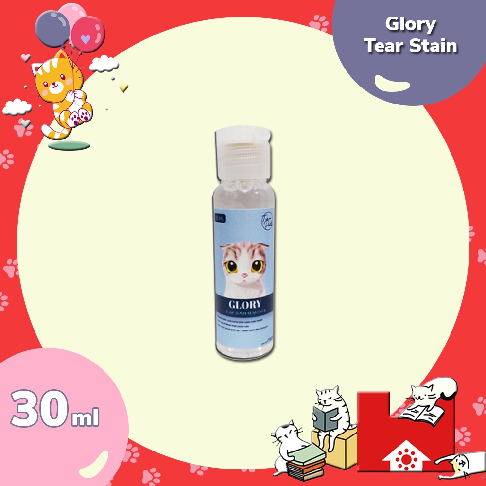 Glory Tear Stain Remover Eyes 30ml - Obat Pembersih Muka Kucing &amp; Anjing 30 ml