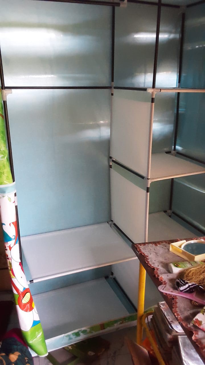 Melin Store Pekanbaru Lemari Baju Portable / Lemari Pakaian Bongkar Pasang / Lemari Kain