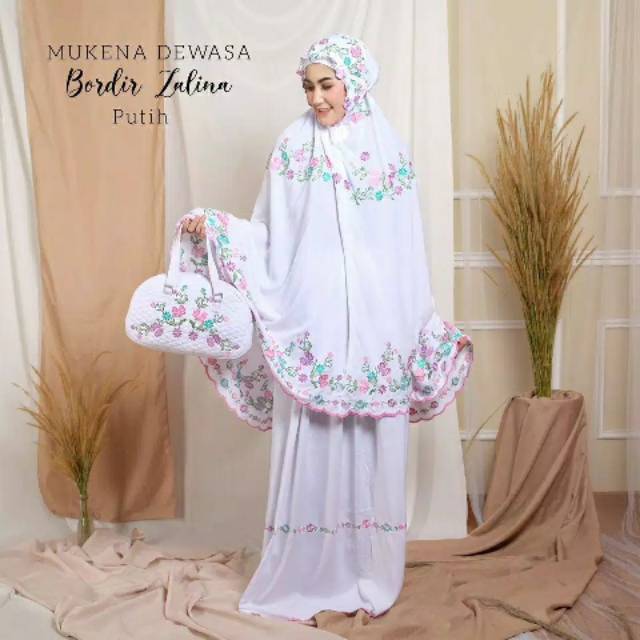 MUKENA DEWASA BORDIR PREMIUM ZALINA