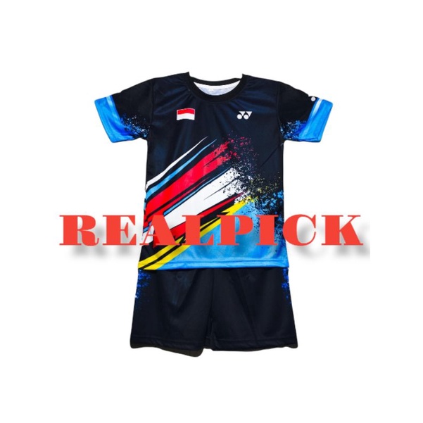 SETELAN BAJU BADMINTON ANAK/SETELAN JERSEY BADMINTON ANAK