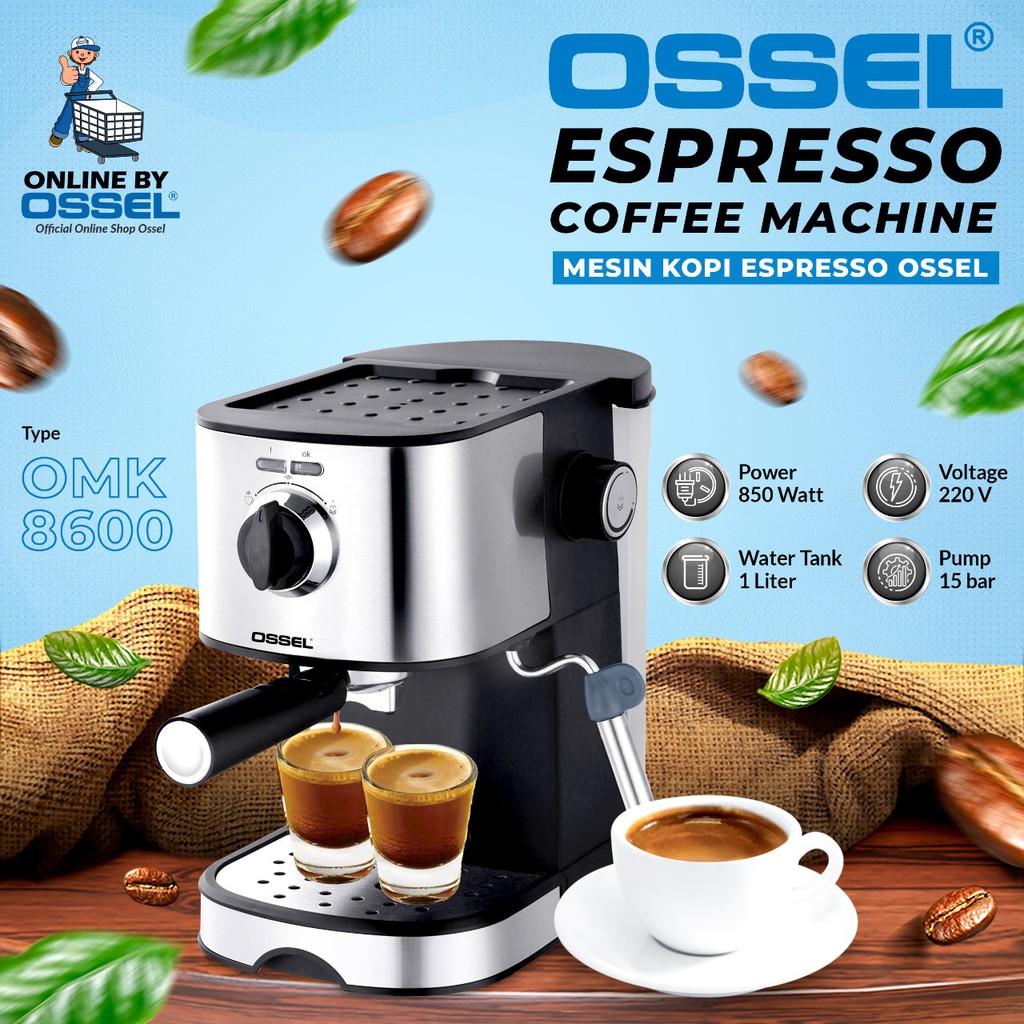 Mesin Kopi Espresso OSSEL Mesin Espresso Ossel Mesin Espresso Kopi Coffee Espresso Machine