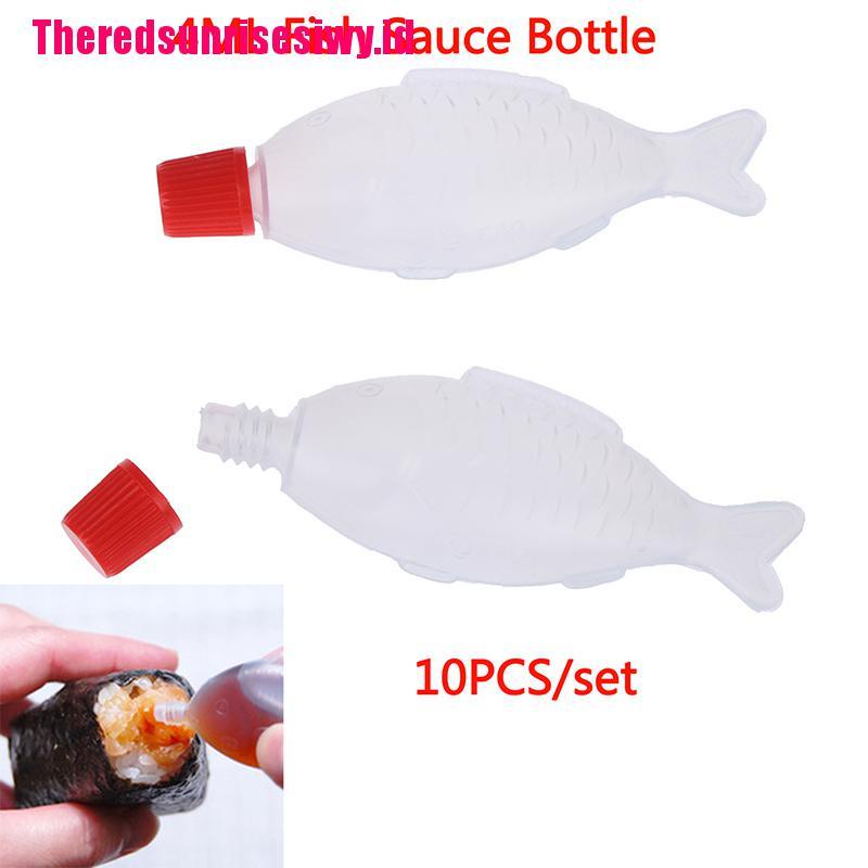 10pcs Botol Dispenser Saus Mustard Sushi Ikan Ukuran 4ML