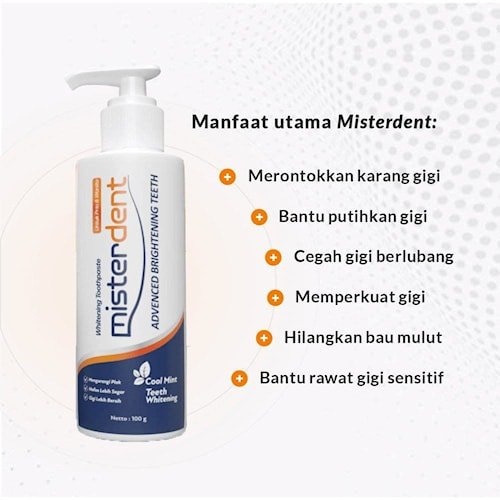 Misterdent brightening teeth pemutih gigi pembersih karang gigi