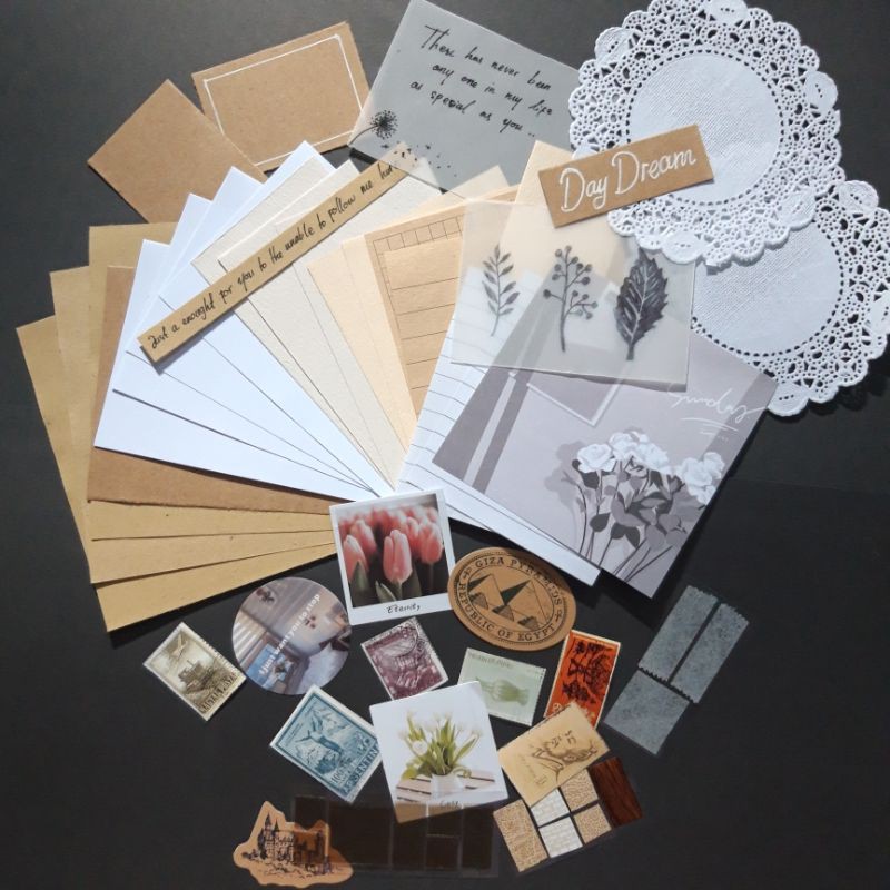 42 PCS MINI VINTAGE JOURNALING KIT-5