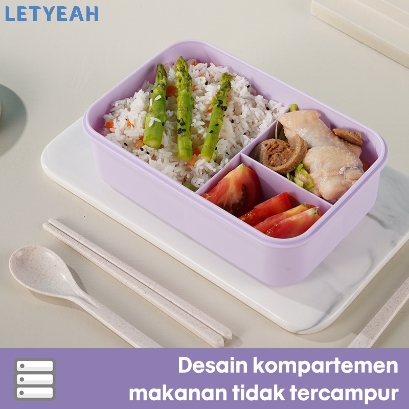 letyeah Lunch box set tas bekal /1000ml tempat makan kotak Makan dan 330ml cangkir sup