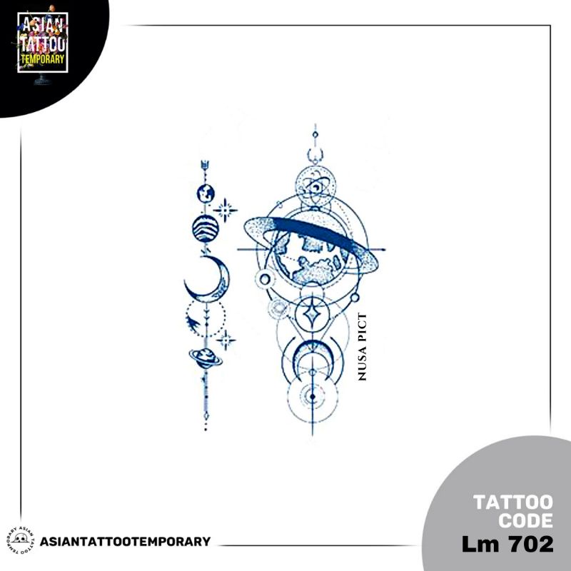 SEMI PERMANEN &quot;UNIVERSE - ALAM SEMESTA - PLANET -TATA SURYA- ASTRONOT&quot;  ASIANTATTOO🩸SEMI PERMANEN TATO DESAIN BARU ORIGINAL ASIANTATTOO