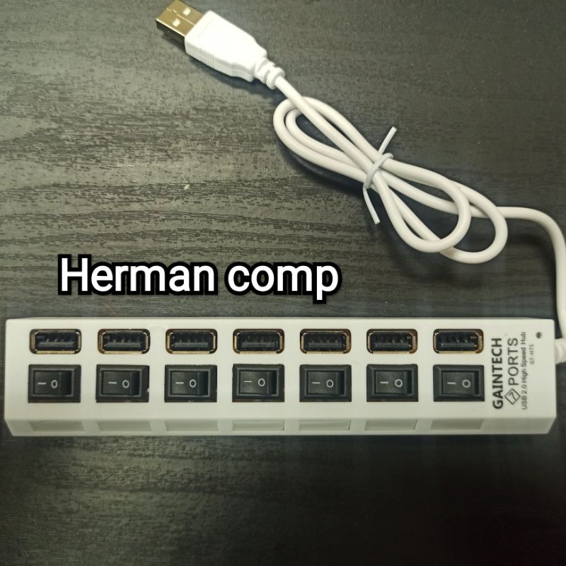 USB HUB 7 PORT Switch On/off - Terminal USB, USB 2.0 HUB