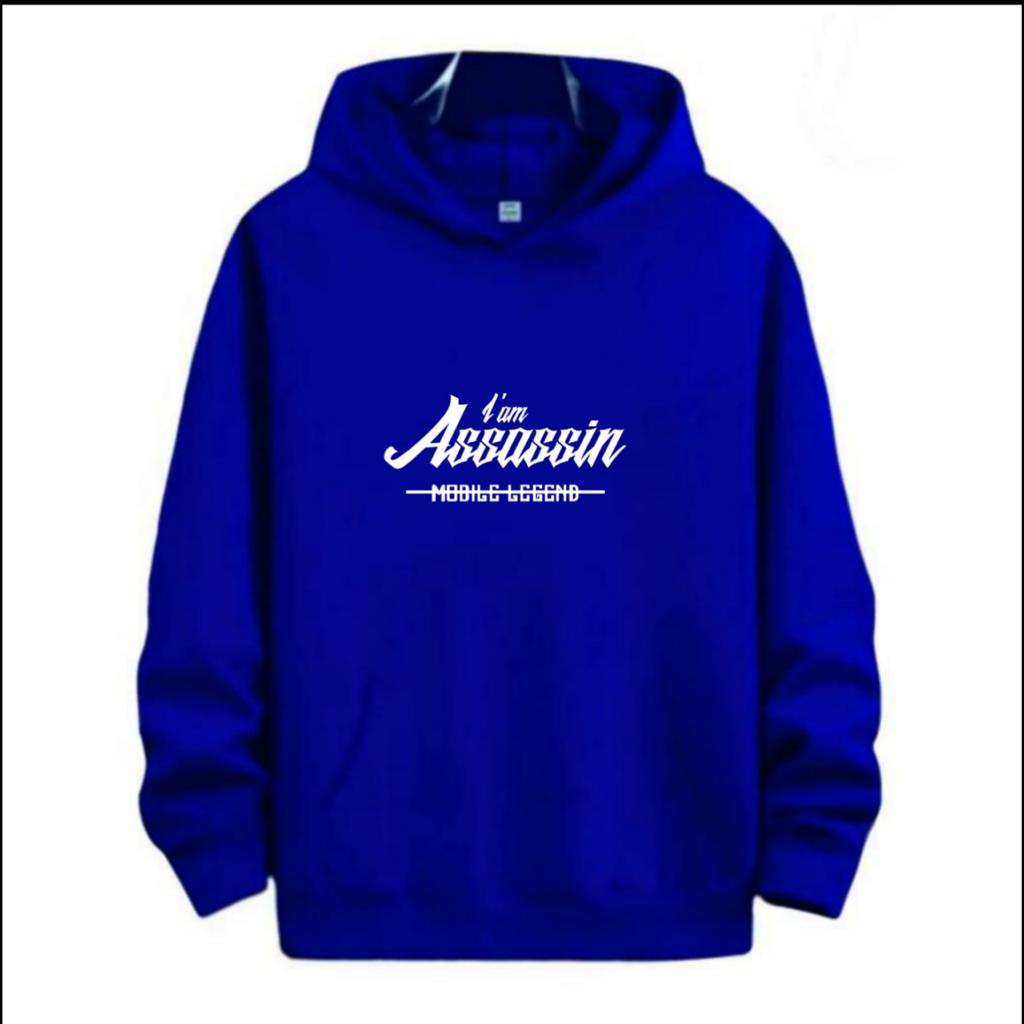 PAKAIAN PRIA / SWEATER HOODIE TULISAN I AM ASSASSIN / HOODIE MURAH / HOODIE PRIA DAN WANITA / UNISEX TERLARIS