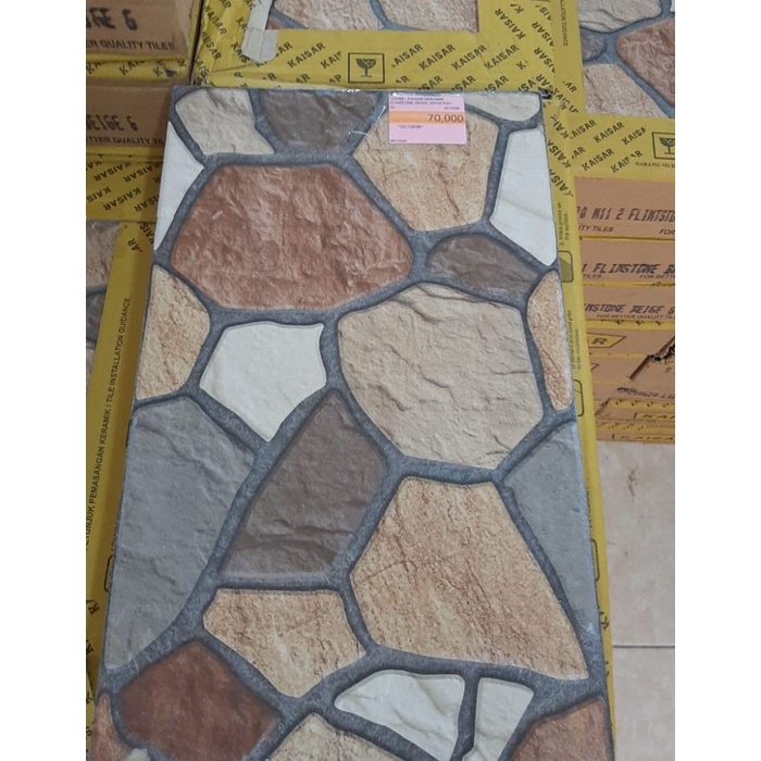 Keramik 25x40 Kaisar Flinstone Cream
