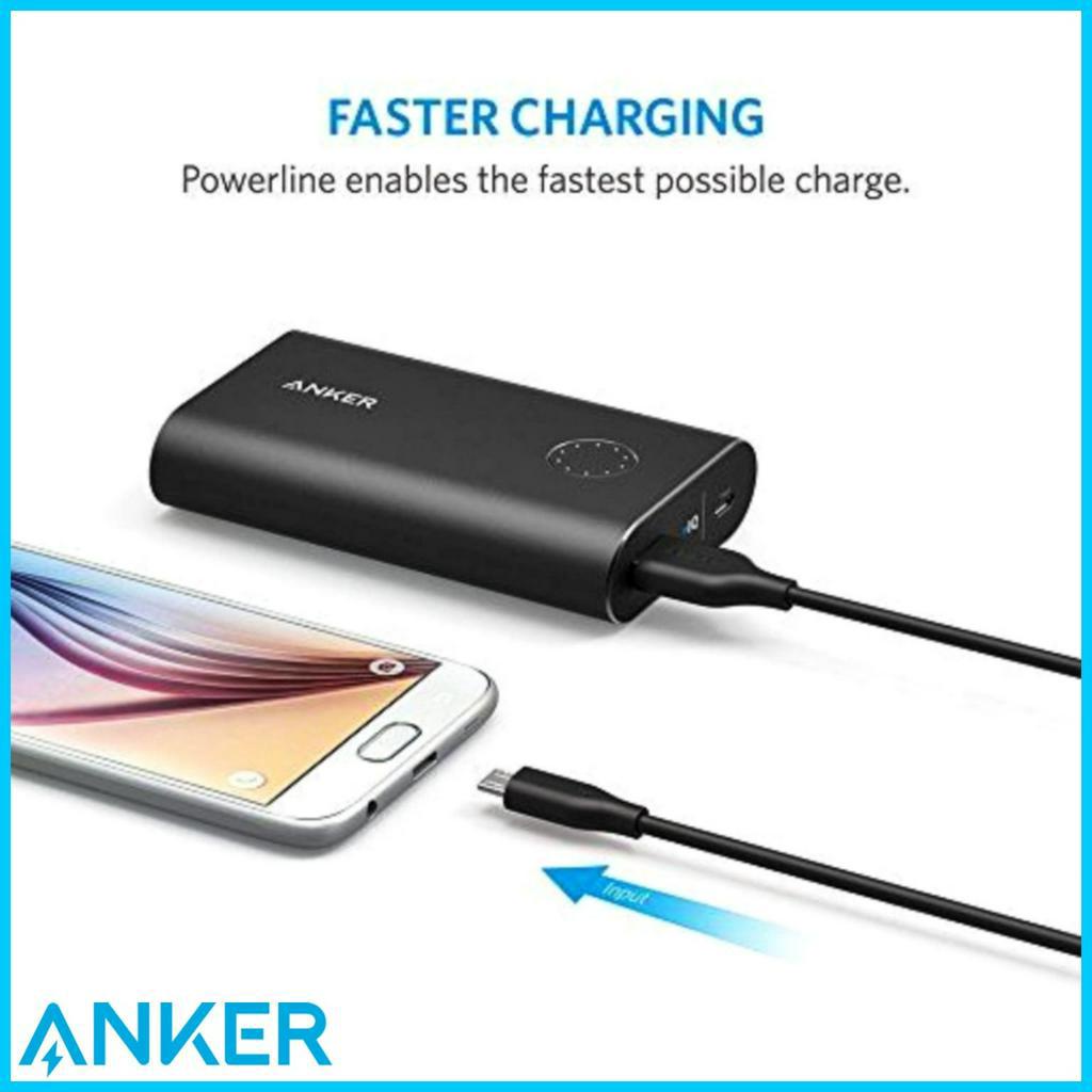 Kabel Data Micro Usb ANKER Powerline 3FT 0.9CM High Speed Cable Data Micro Android