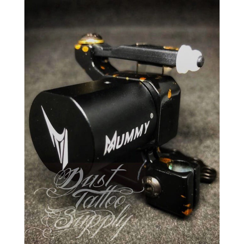 Mummy Rotary Tattoo Machine Spring System Black and Gold